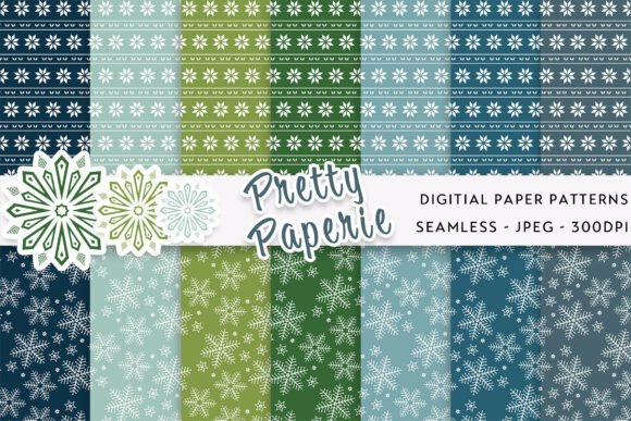 14 Christmas Digital Paper Backgrounds for Festive Designs