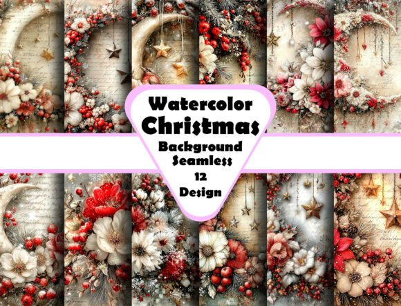 Charming Vintage Winter Junk Journal Backgrounds for Creatives
