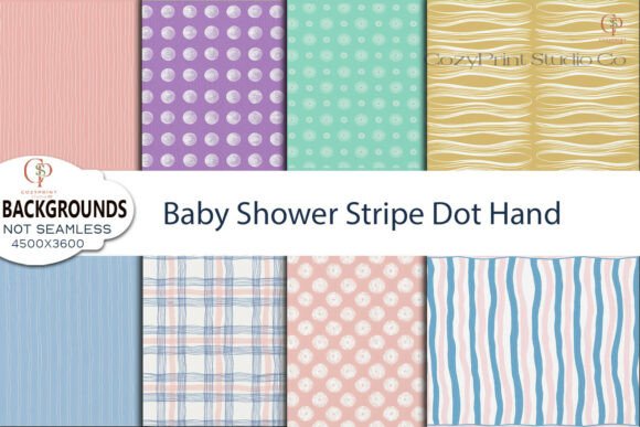 Effortless Charm: Styling with Baby Shower Stripe Dot Backgrounds