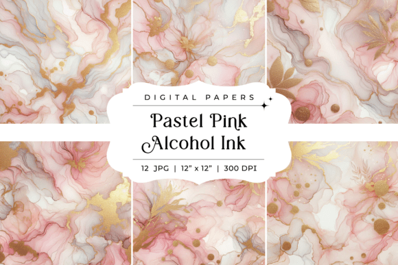 Embrace Dreamy Aesthetics with Pastel Pink Alcohol Ink Backgrounds