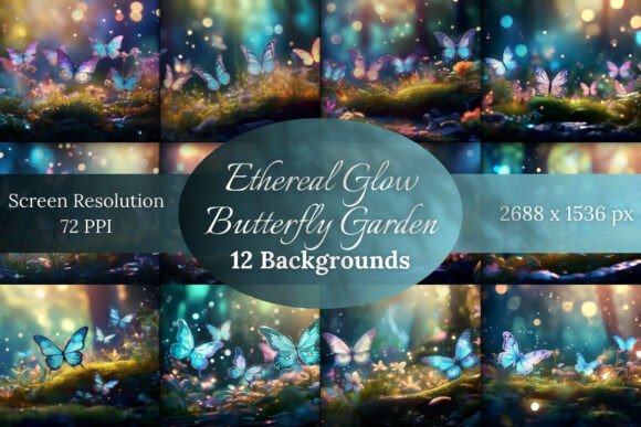 Ethereal Glow Butterflies Backgrounds: A Designer's Guide