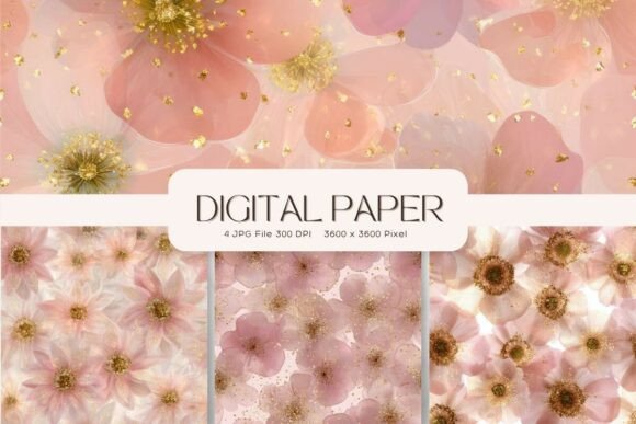 Flower Backgrounds Wall Art Wallpaper_11: A Digital Asset for Modern Creators