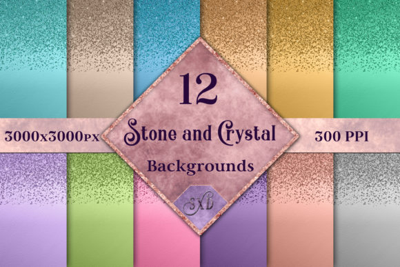 Stone and Crystal Backgrounds: A Designer's Resource