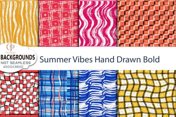 Summer Vibes Hand Drawn Bold Backgrounds: Your New Go-To Design Asset