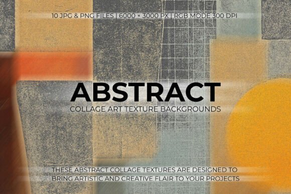 Unlocking Visual Depth with Abstract Collage Art Textures