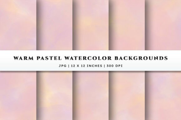Warm Pastel Watercolor Backgrounds: A Cozy Canvas for Creativity