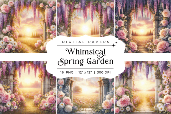 Whimsical Spring Garden Backgrounds: Your Secret to Ethereal Design